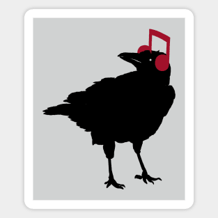 Music Bird Crow Musical Note by Tobe Fonseca Magnet